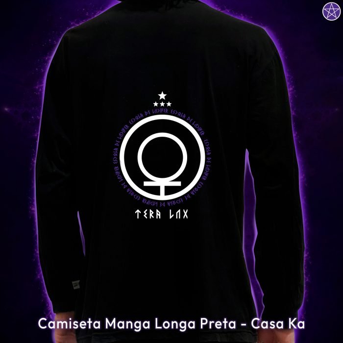 Camiseta Manga Longa Casa Ka Preta - Image 2