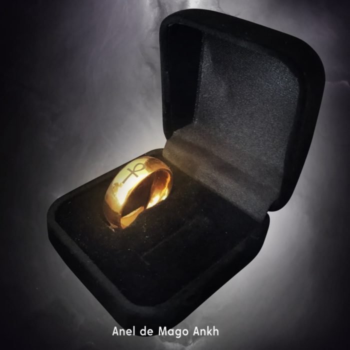 ANEL ANKH Magnetizado Resistência Divina