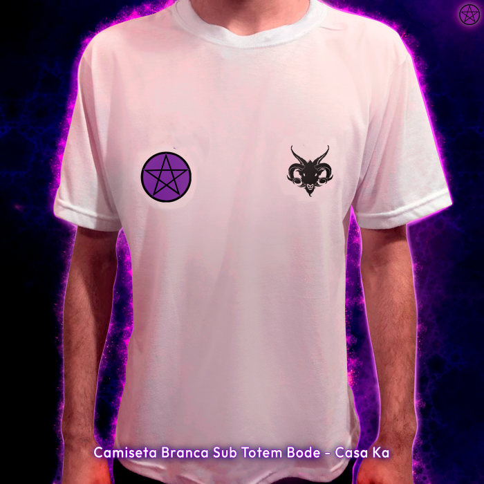 Camiseta Branca Sub Totem Bode - Casa Ka