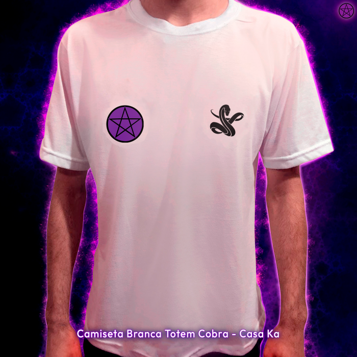 Camiseta Branca Totem Cobra - Casa Ka