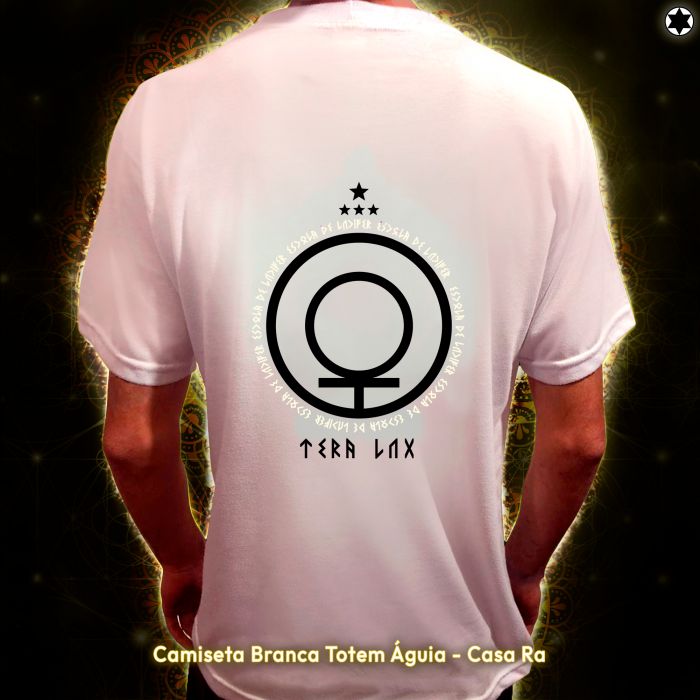 Camiseta Branca Totem Águia - Casa Ra - Image 2