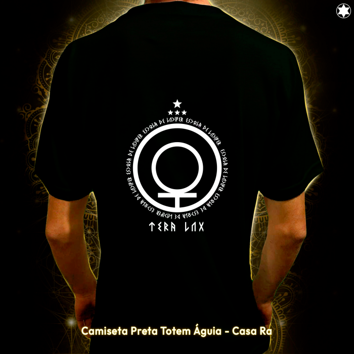 Camiseta Preta Totem Águia - Casa Ra - Image 2