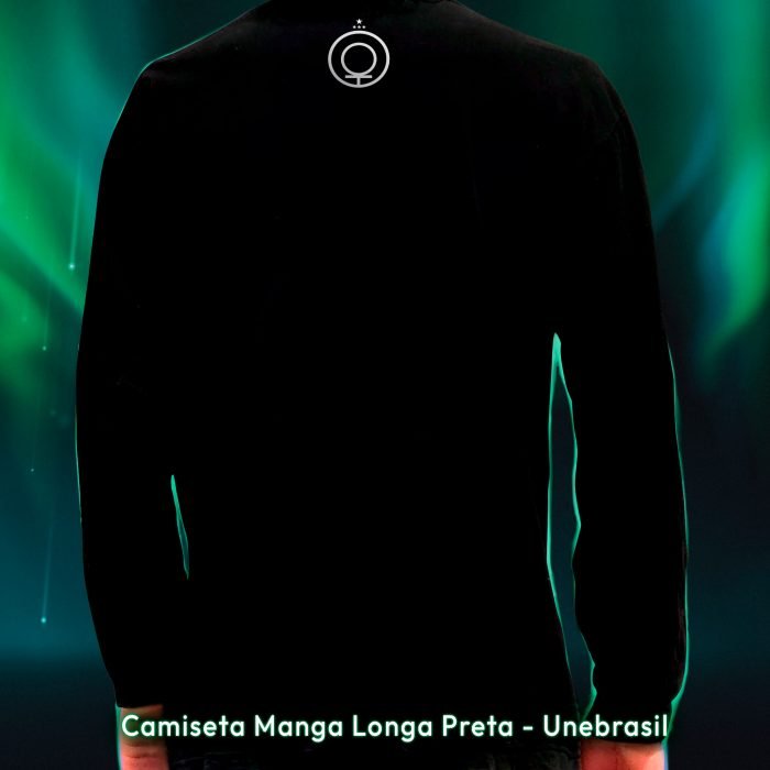 Camiseta Preta Manga Longa Unebrasil - Image 2