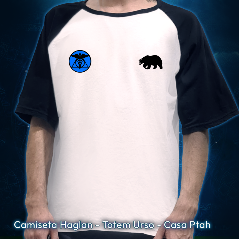 Camiseta Haglan - Totem Urso - Casa Ptah