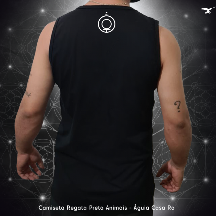 Camiseta Regata Preta - Totem Águia - Casa Ra - Image 2