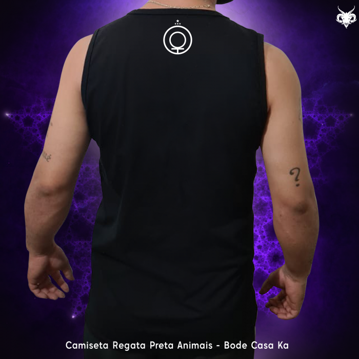 Camiseta Regata Preta - Sub Totem Bode - Casa Ka - Image 2