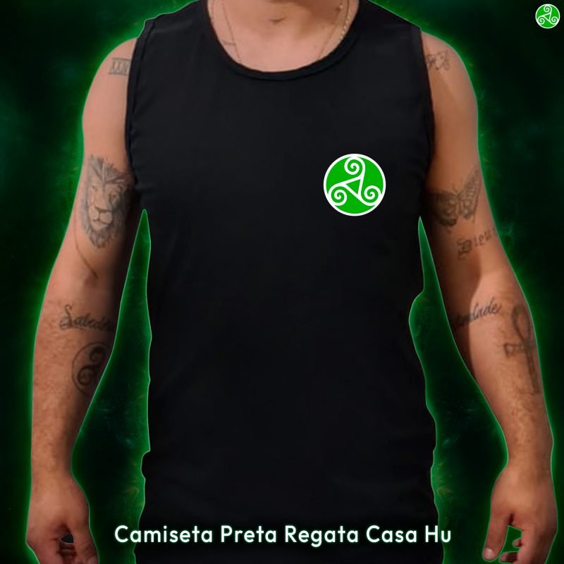 Camiseta Regata Preta Casa Hu