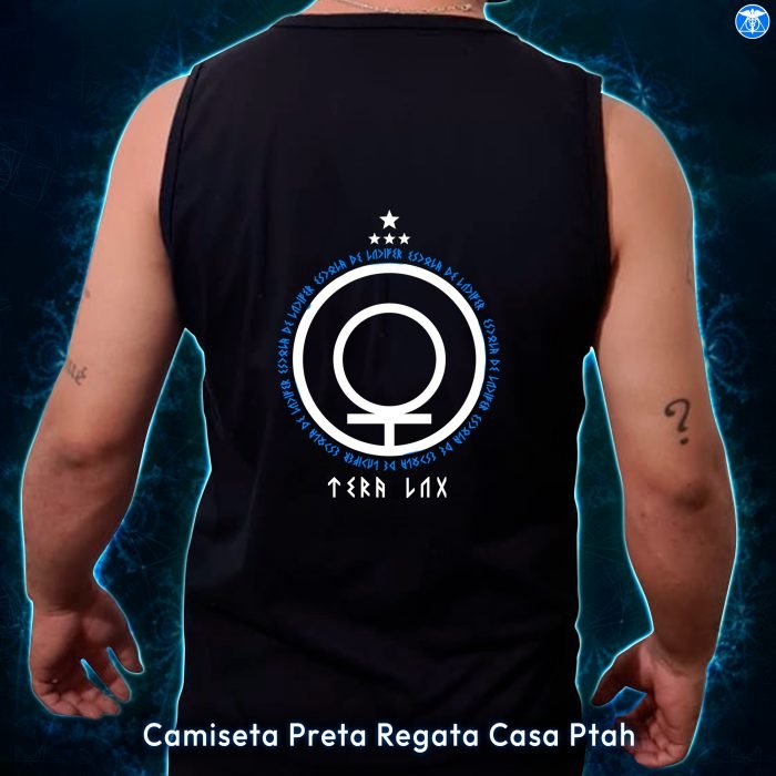 Camiseta Regata Preta Casa Ptah - Image 2