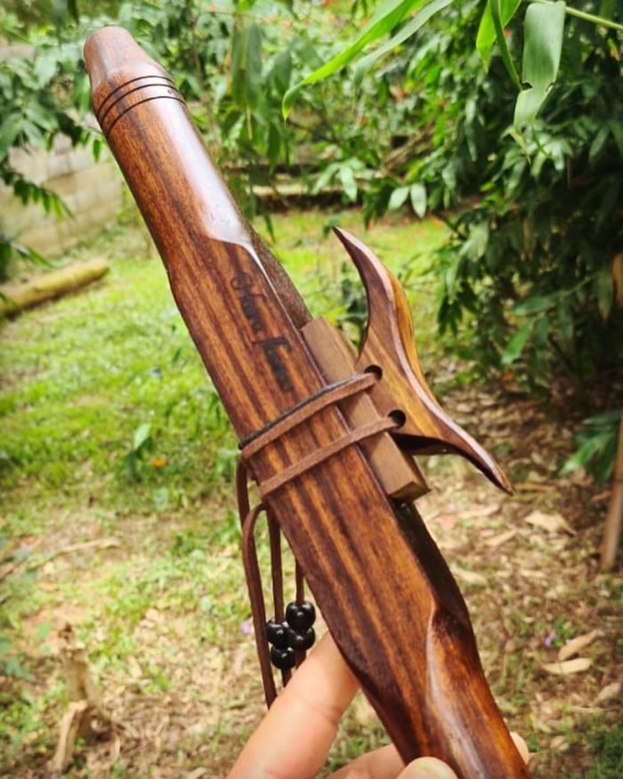 Flauta Nativa Design Tradicional Afinada em Lá menor (Am)