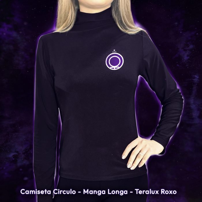 Camiseta Círculo - Manga Longa - Tera Lux Roxo